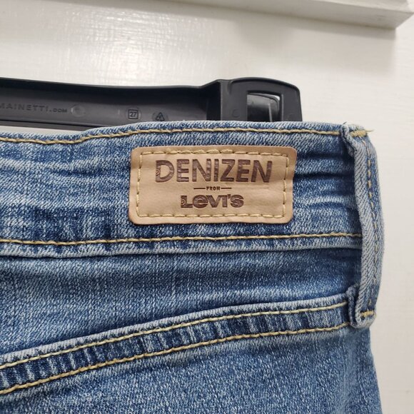 Denizen by Levi's High-Rise Slim Crop Women's Destroyed Fray Hem Denim Capris 27 - Picture 7 of 9